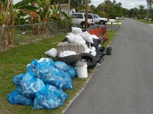 The pile in front of my house.
